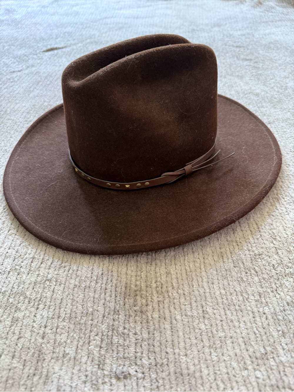 Bailey Brown Wool Western Cowboy Hat‎ Large Made In USA Vintage Classic